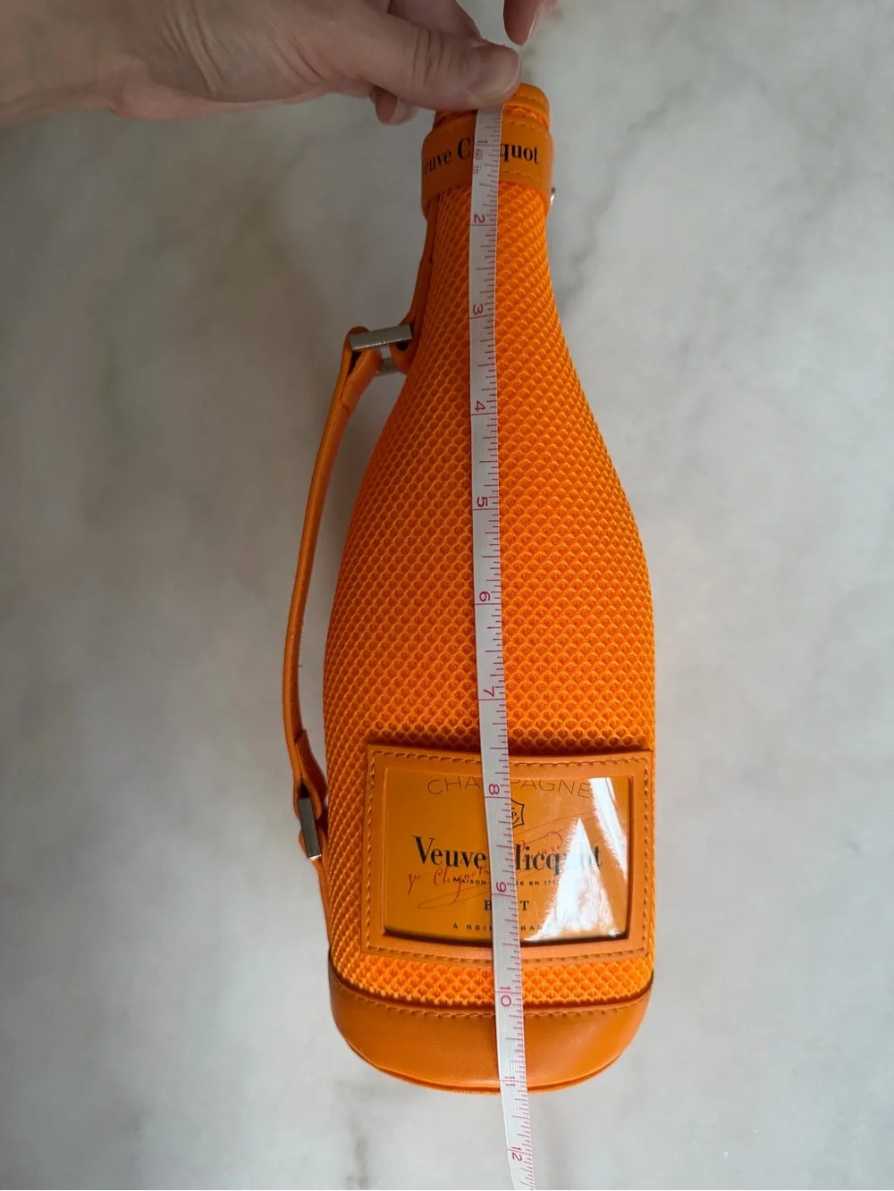 VEUVE CLICQUOT CHAMPAGNE BOTTLE ZIPPERED INSULATED ICE JACKET